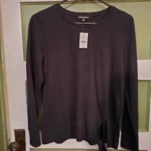 Black NWT JCrew Mercantile knotted casual top